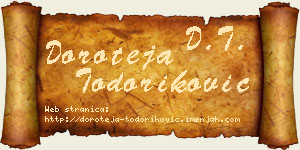 Doroteja Todoriković vizit kartica